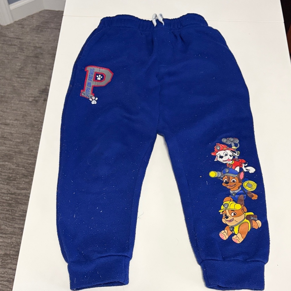 Paw Patrol Kids Blue Sweatpants with Fun Character Design